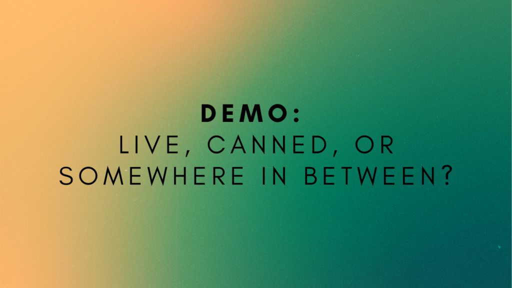 Demo Live, Canned, or Somewhere in Between? Wireless LAN Professionals