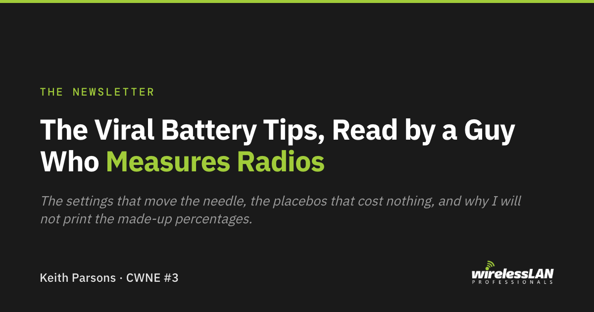 The Viral Battery Tips, Read by a Guy Who Measures Radios