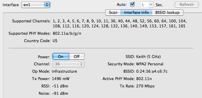 WiFi Scanner for Windows and Mac OS